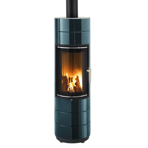 Krbová kamna Leda PEPPA TEC s katalyzátorem, tmavě modrý smalt